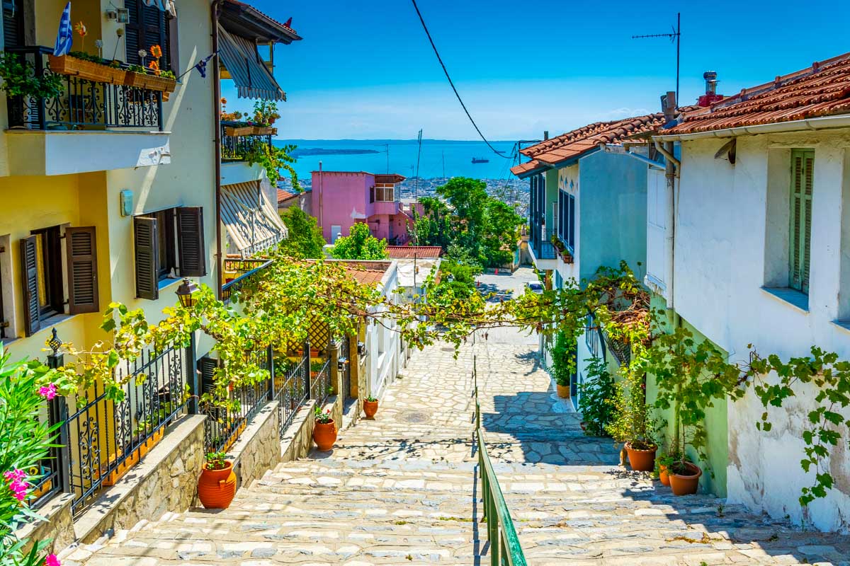 A street in Ladadika Thessaloniki Greece (1)