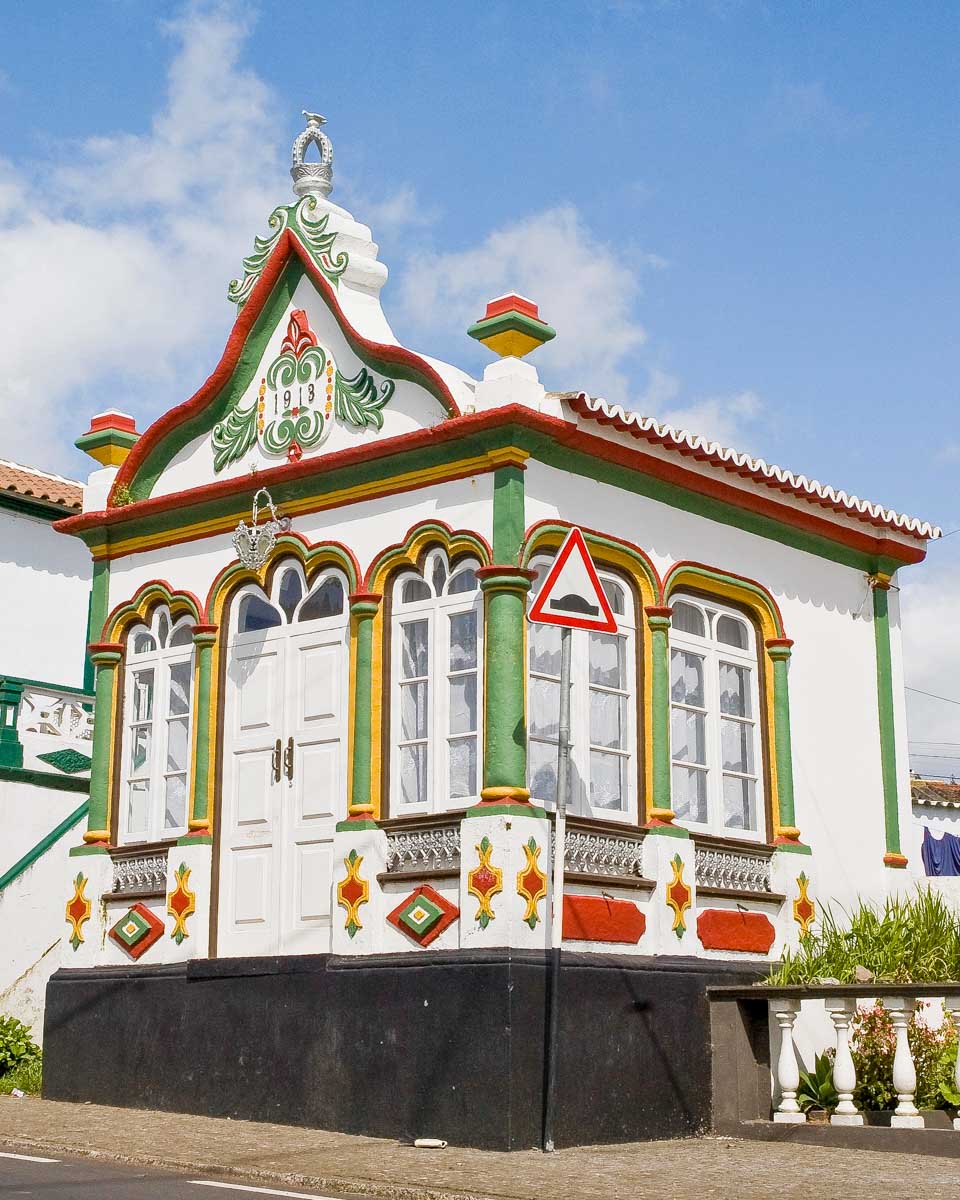A traditional house on Terceira Island, Azores Portugal