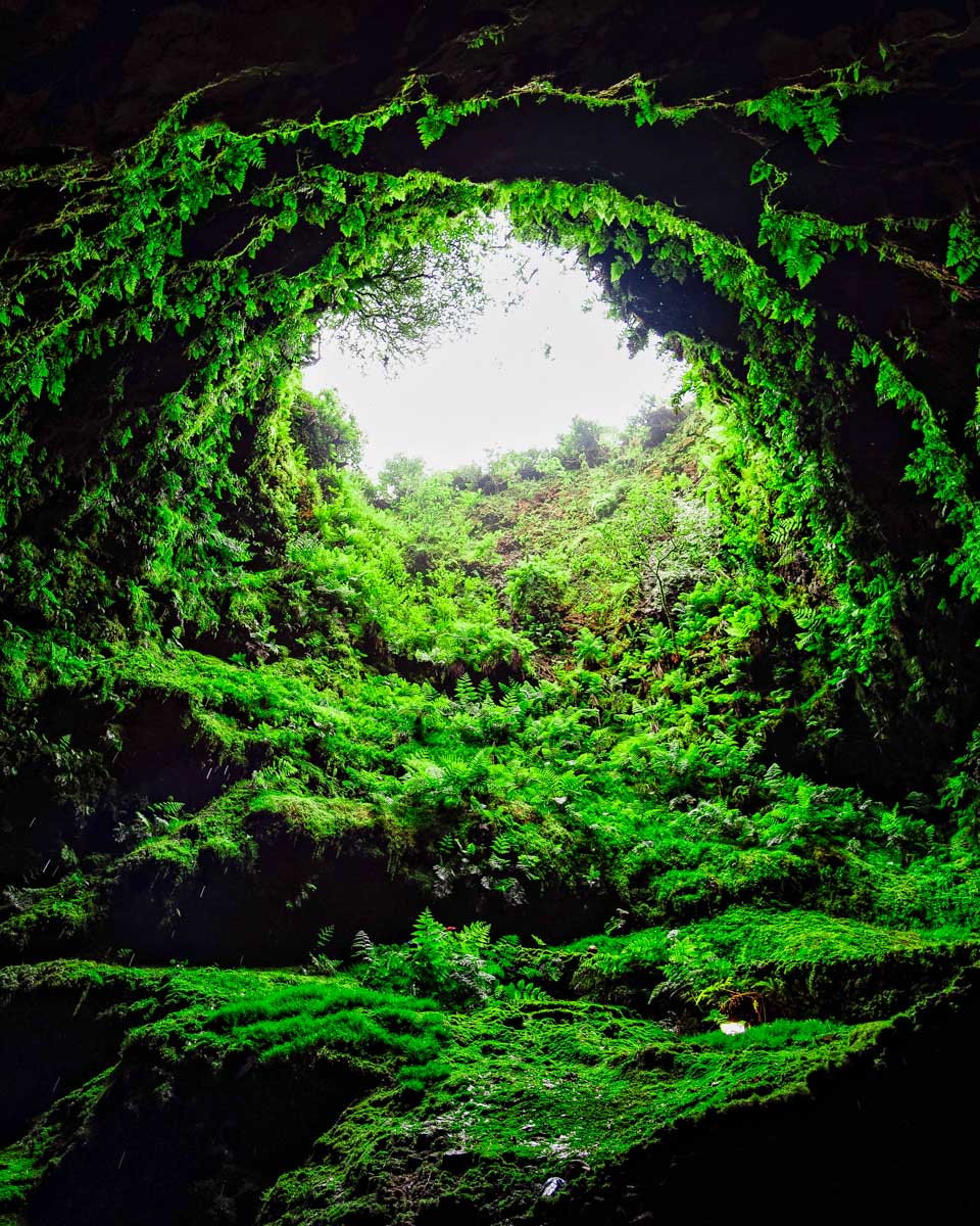 Algar do Carvao Cave on Terceira Island, Azores Portugal 1