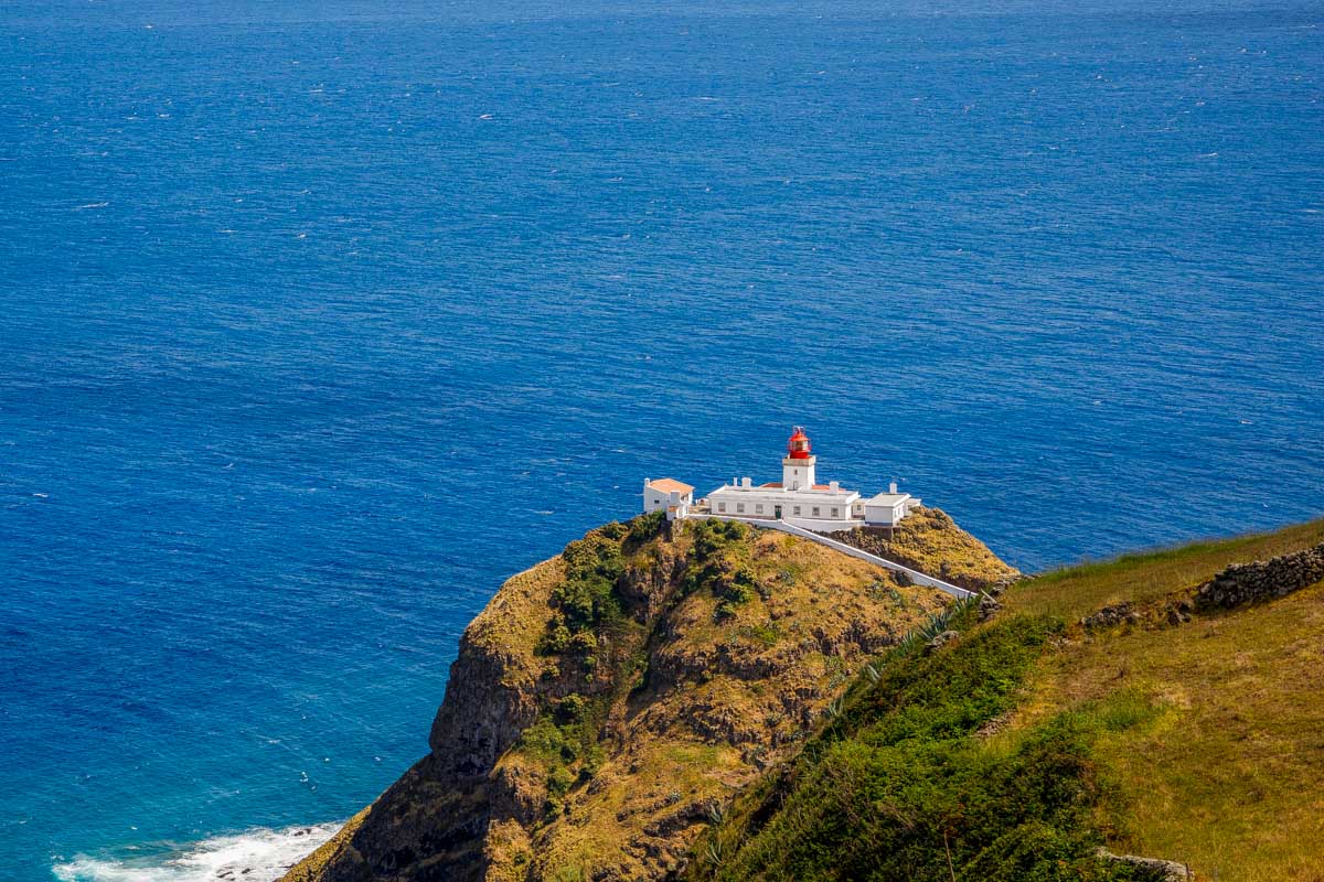 Azores, Santa Maria, Maia lighthouse in the Azores Portugal 1