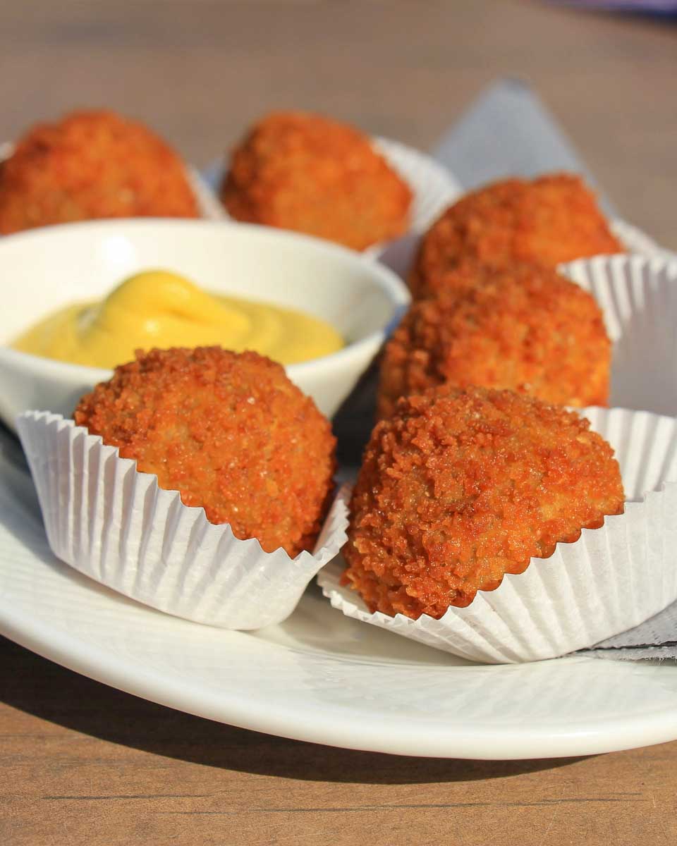 Bitterballen eaten on a food tour in Rotterdam, Netherlands