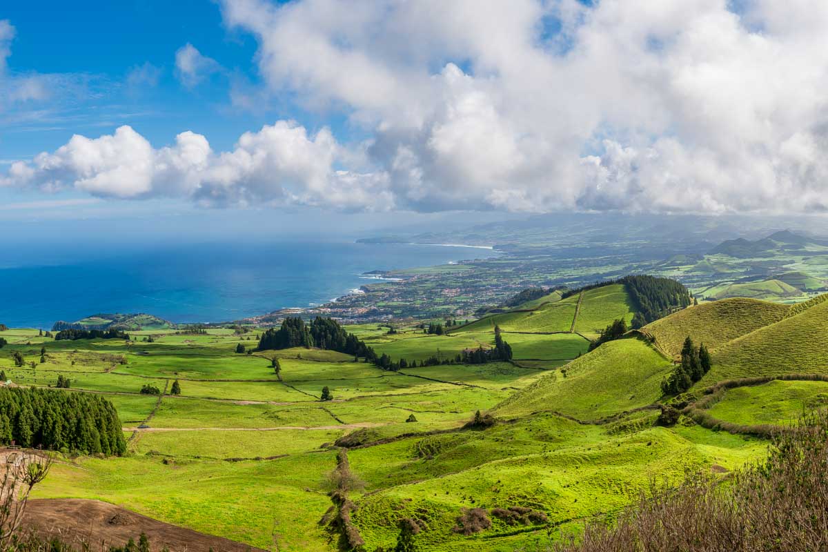 Miradouro do Pico do Carvão in Sao Miguel Portugal