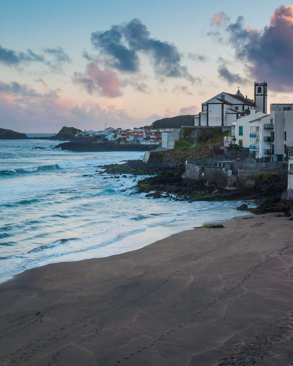 On the waterfront of Ponta Delgada in the Azores, Sao Miguel Portugal