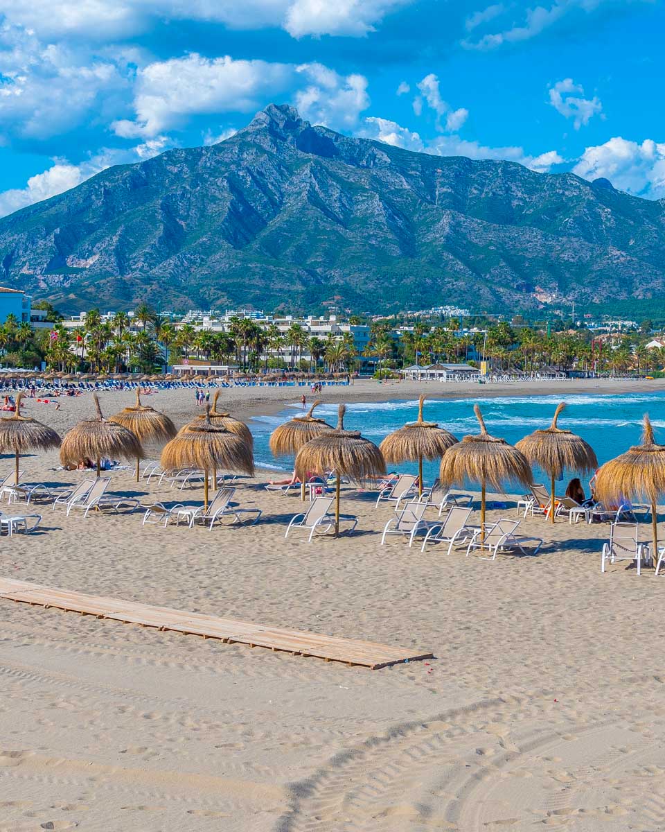 Playa de Puerto Banús in Marbella Spain