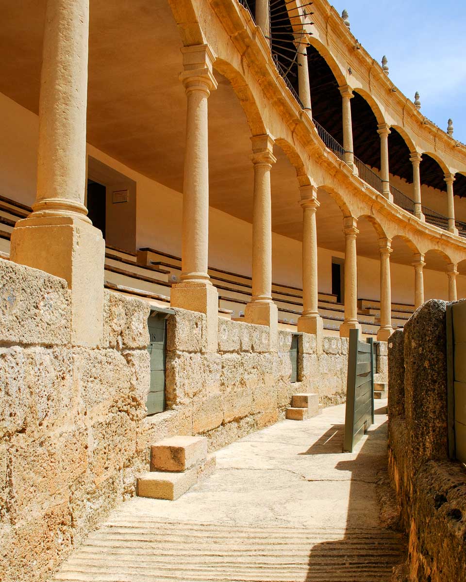 Plaza de Toros de Ronda bullring seen on a tour from Marbella Spain