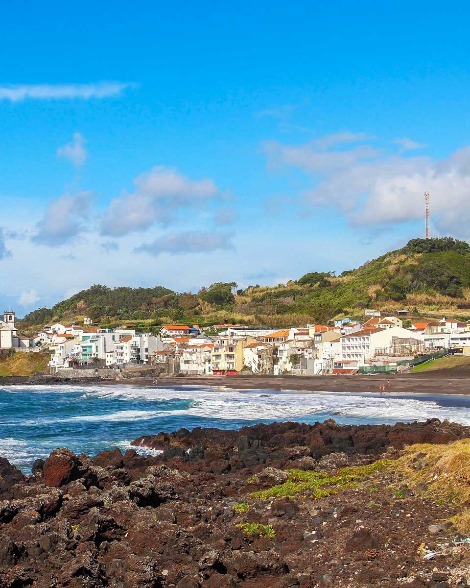 Praia das Milícias near Ponta Delgada on Sao Miguel, Azores, Portugal