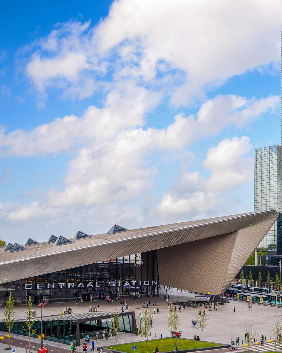 Rotterdam Centraal Station in Rotterdam Netherlands