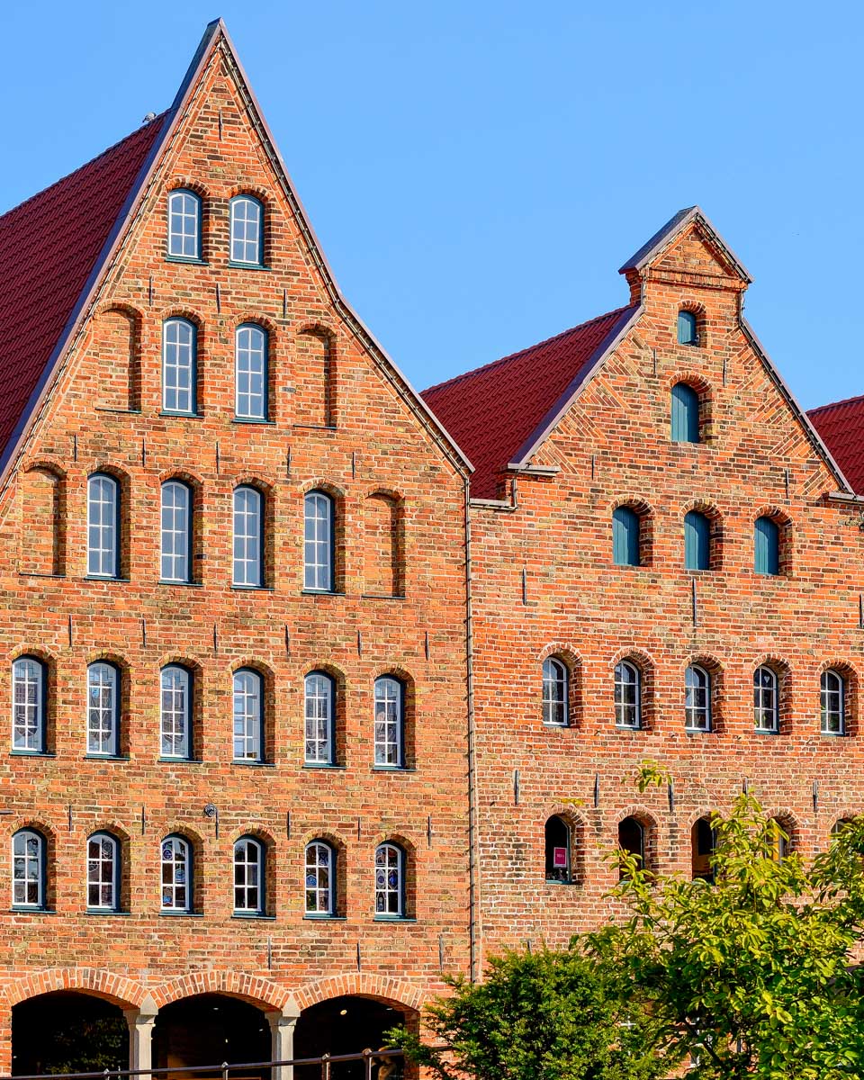 Salzspeicher (Salt Warehouses) in Lubeck on a tour from Hamburg Germany