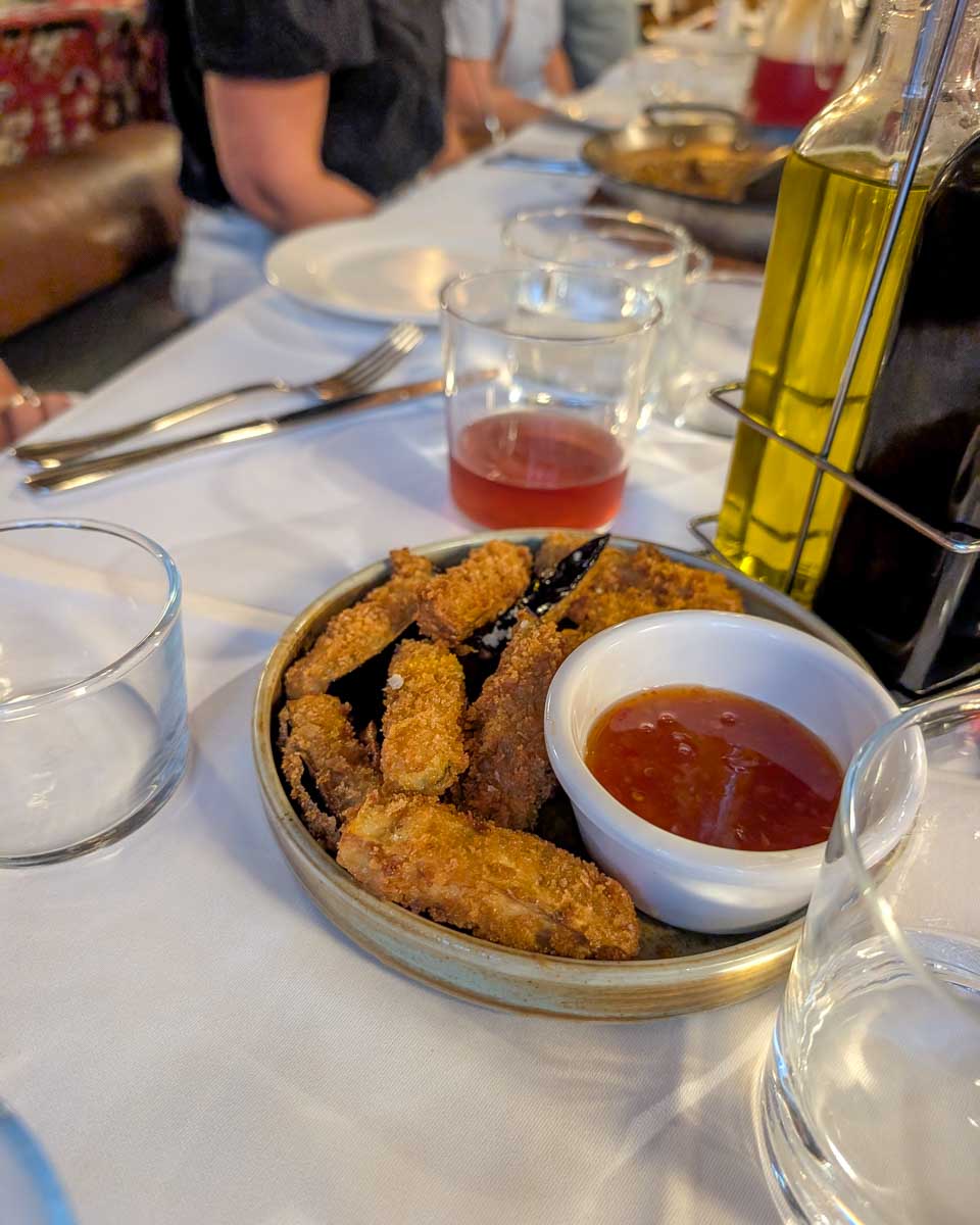 Spainish-snacks-eaten-on-a-food-tour-in-Marbella Spain