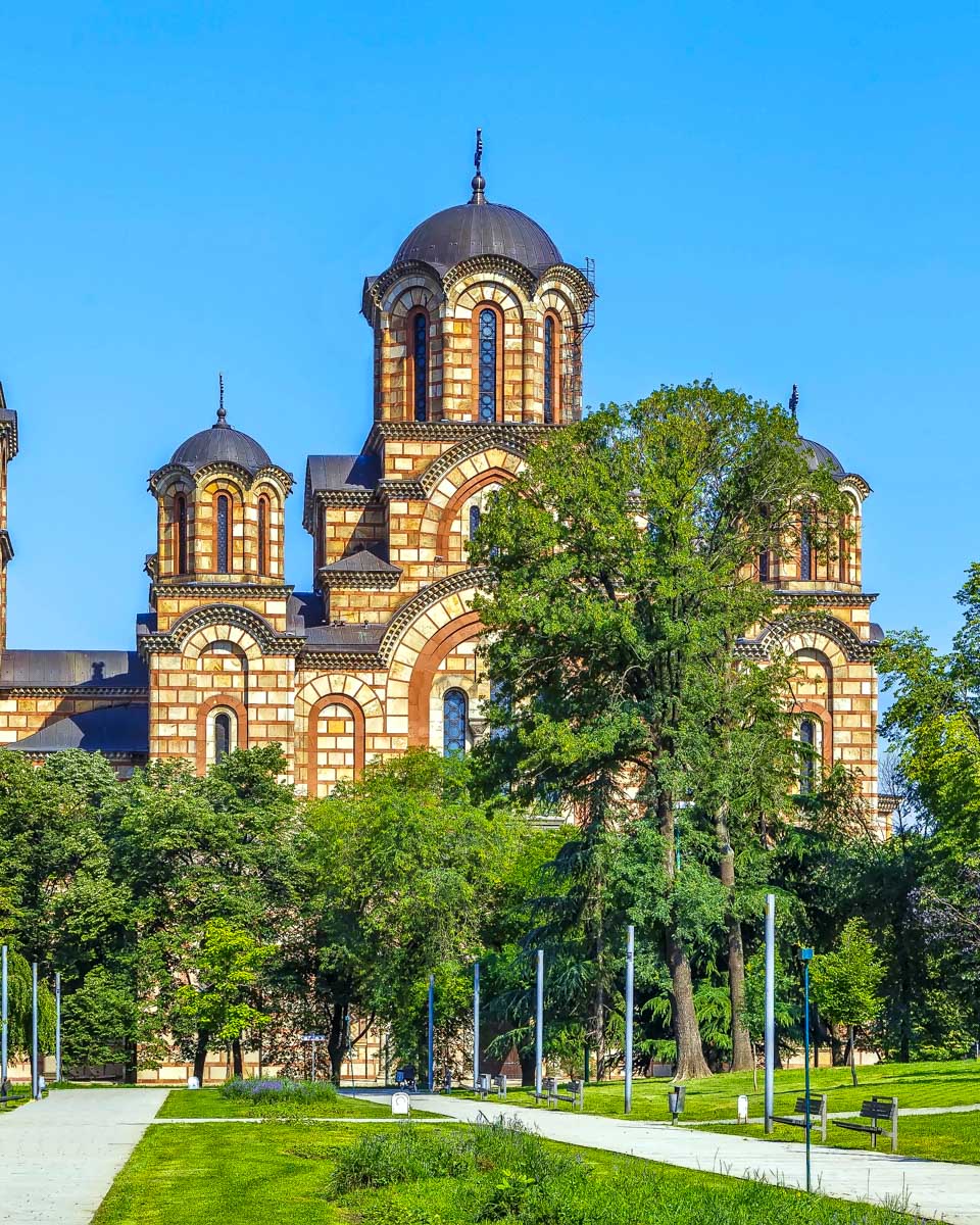 St. Marks Church and Tasmajdan Park in Belgrade Serbia (2)
