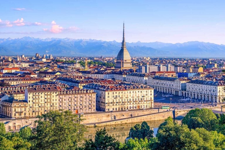 Turin Italy and the Alps