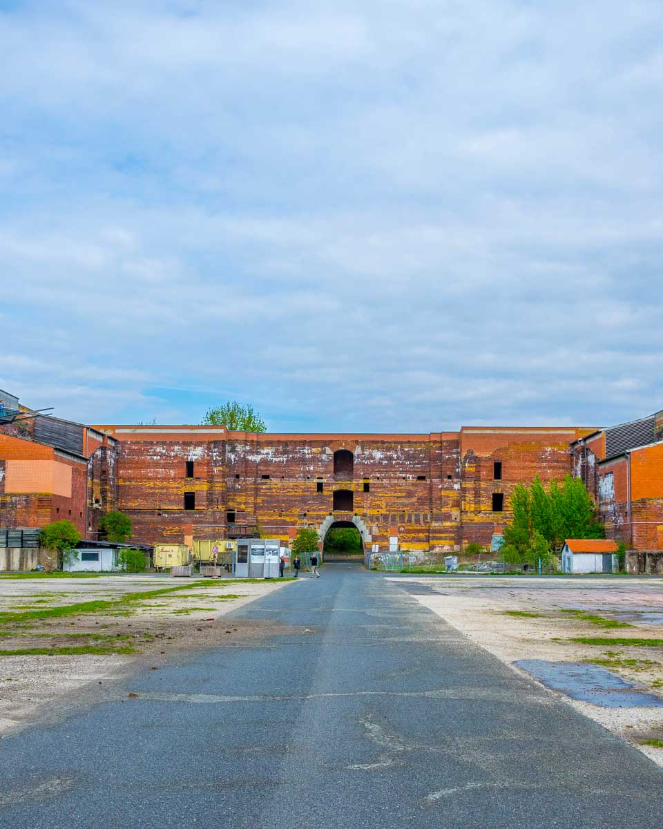 View of former Nazi congress hall (Nazi Party Rally Grounds) in Nurnberg Germany