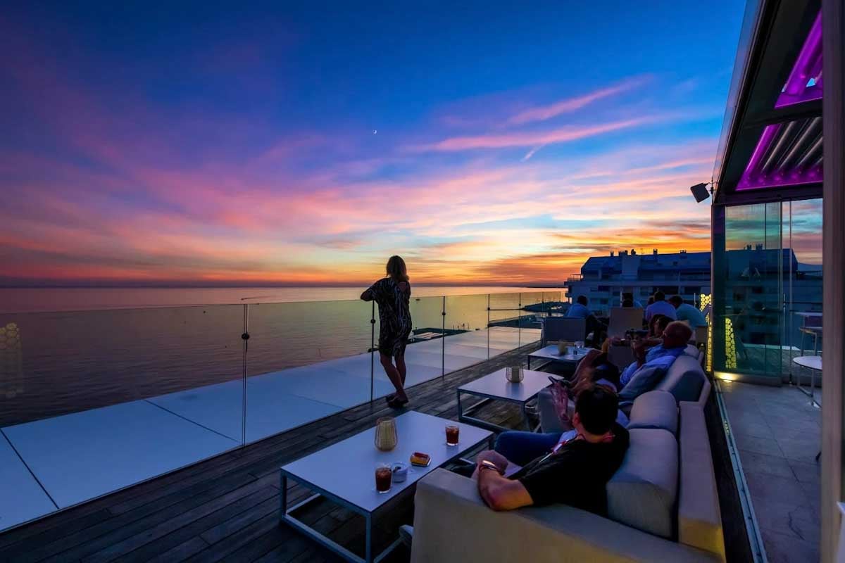 Belvue Rooftop Bar in Marbella Spain