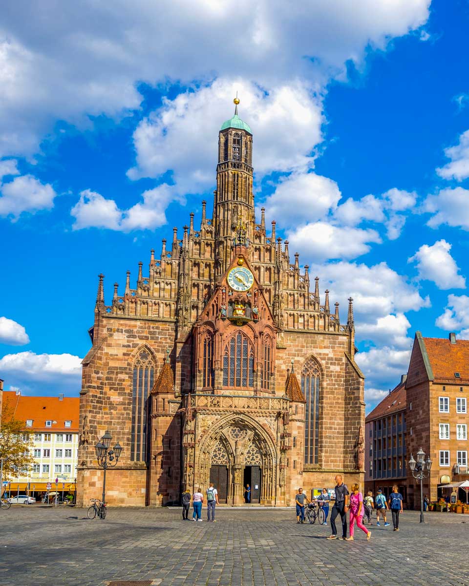 Hauptmarkt (Main Market) of Nuremberg Germany