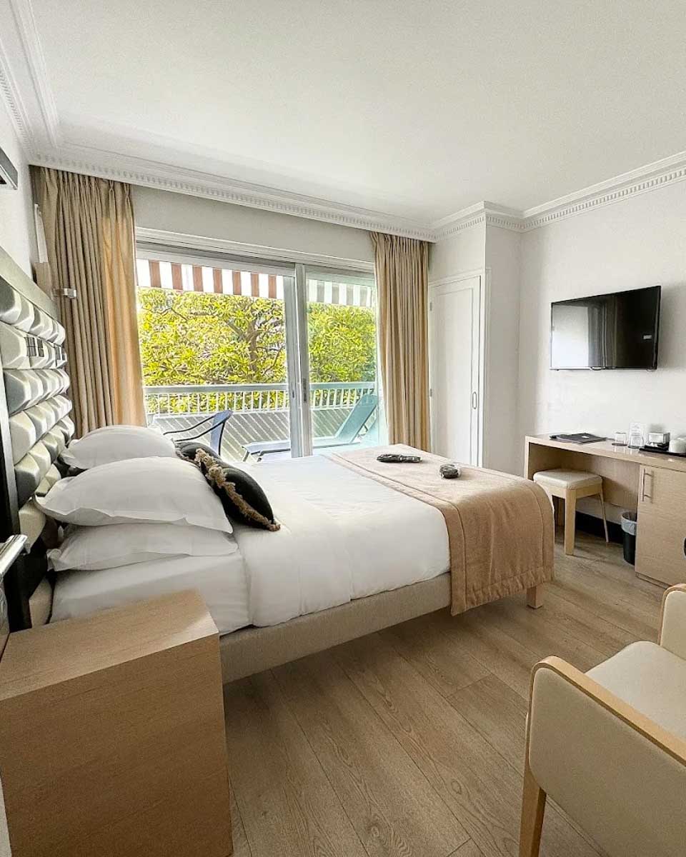 Hotel room at Hôtel Victoria in Cannes, France copy