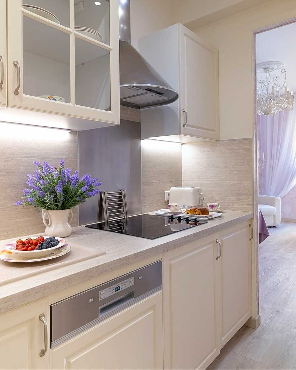 Kitchen area at Croisette Palais Miramar Cannes Imperial hotel