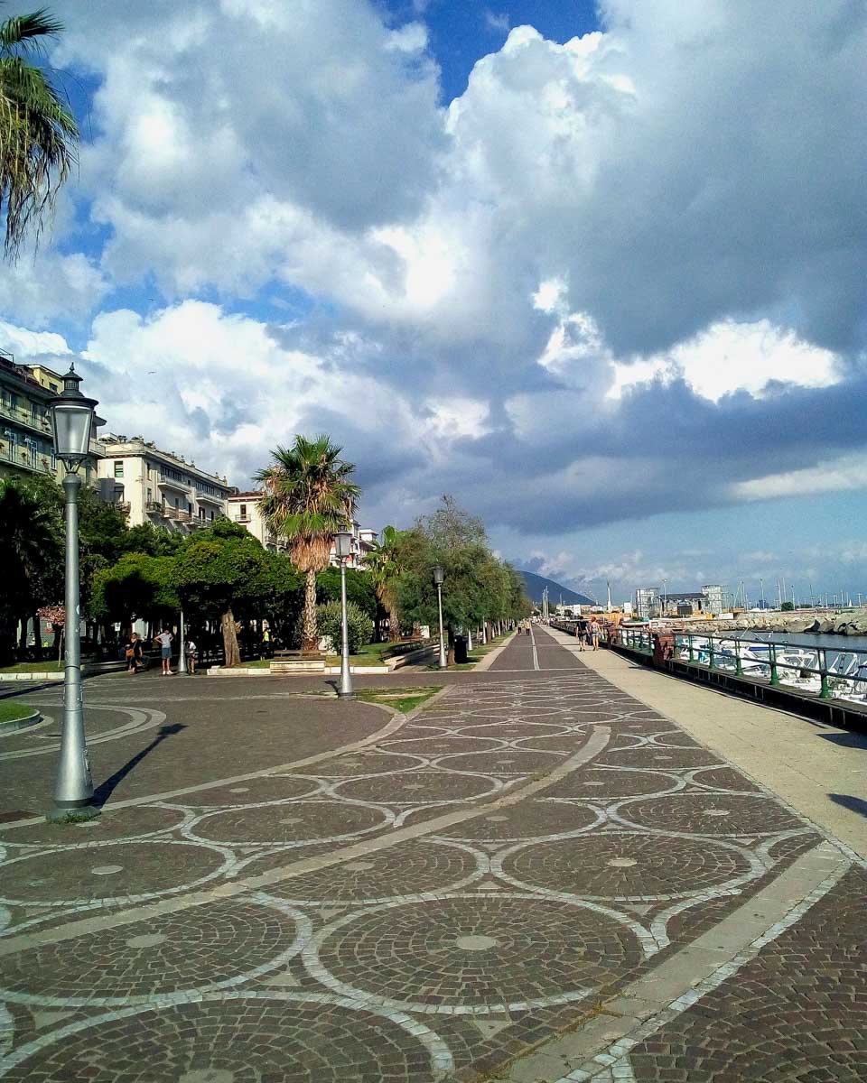 Lungomare Trieste in Salerno, Italy