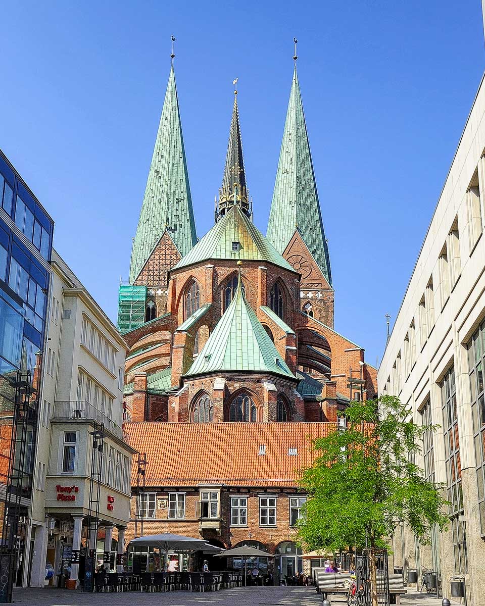 Marienkirche (St Marys Church) in Lubeck Germany near Hamburg