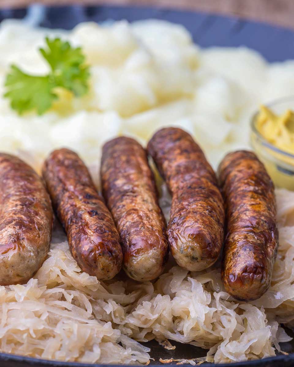 Nuremberg sausages in Nuremberg Germany