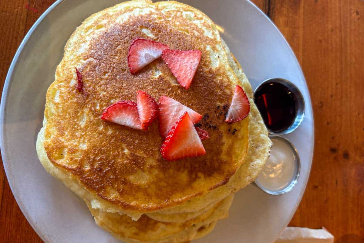 Pancakes-eaten-for-breakfast-in-Marbella Spain