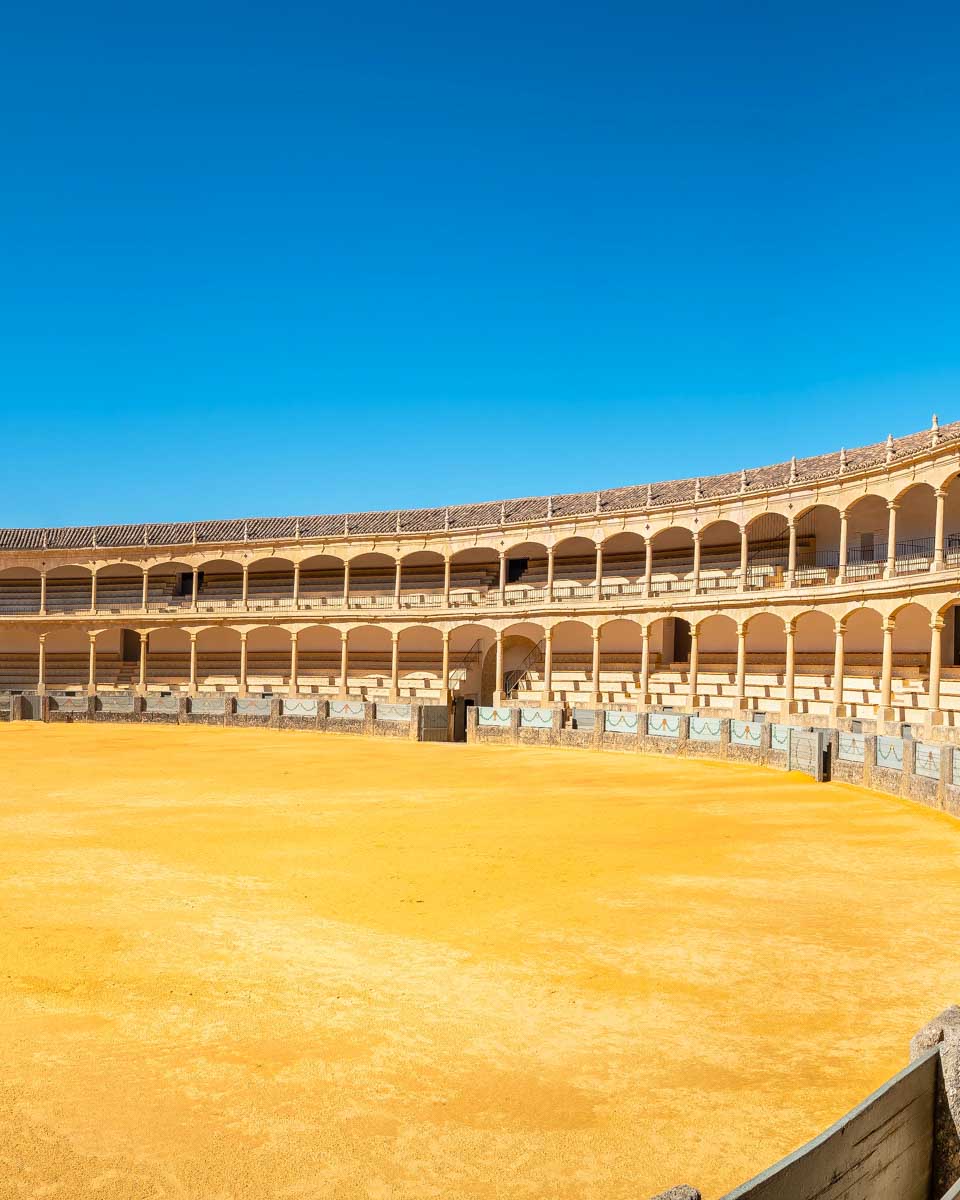 Plaza de Toros de Ronda bullring in Ronda seen on a tour from Marbella Spain 2