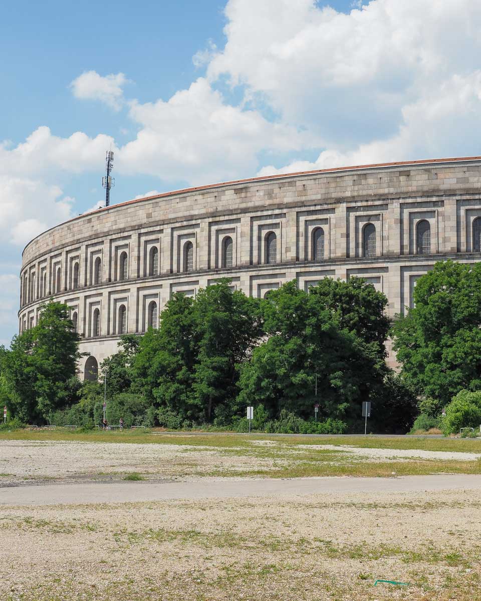 The exterior of Kongresshalle in Nuremberg Germany