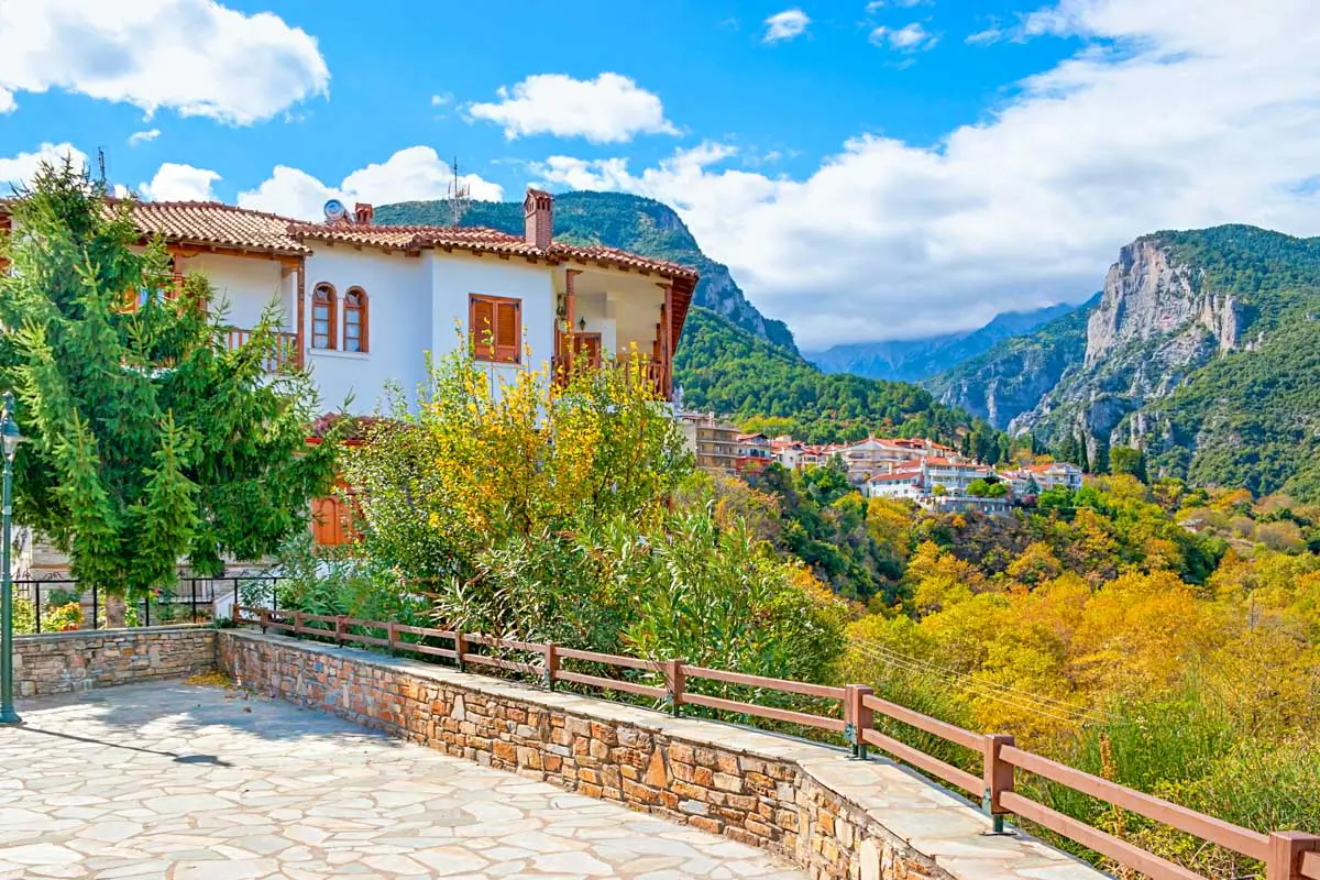 The village of Litochoro in Greece 1