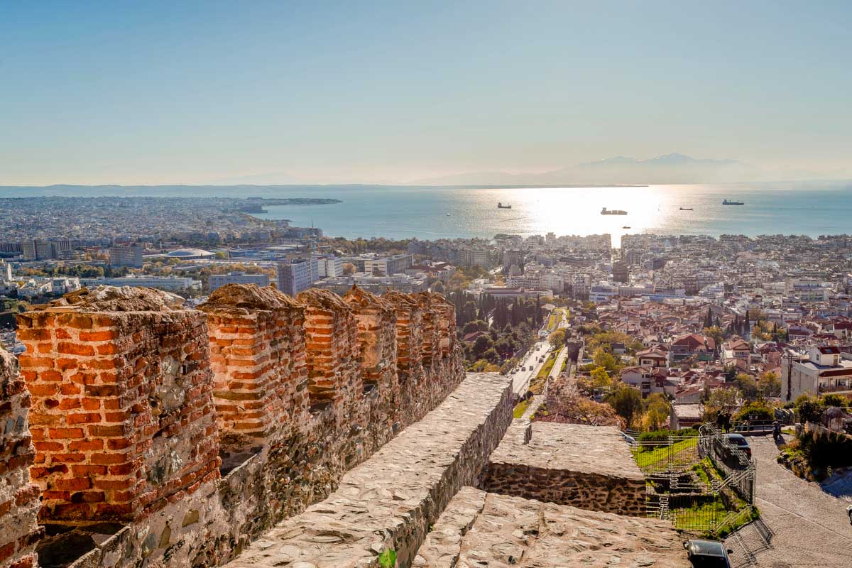 Views from Trigonion Tower in Thessaloniki, Greece 1