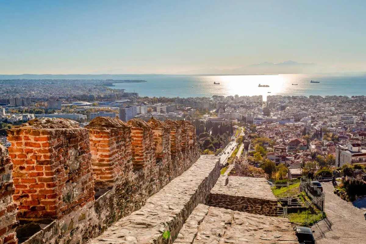 Views from Trigonion Tower in Thessaloniki, Greece 2