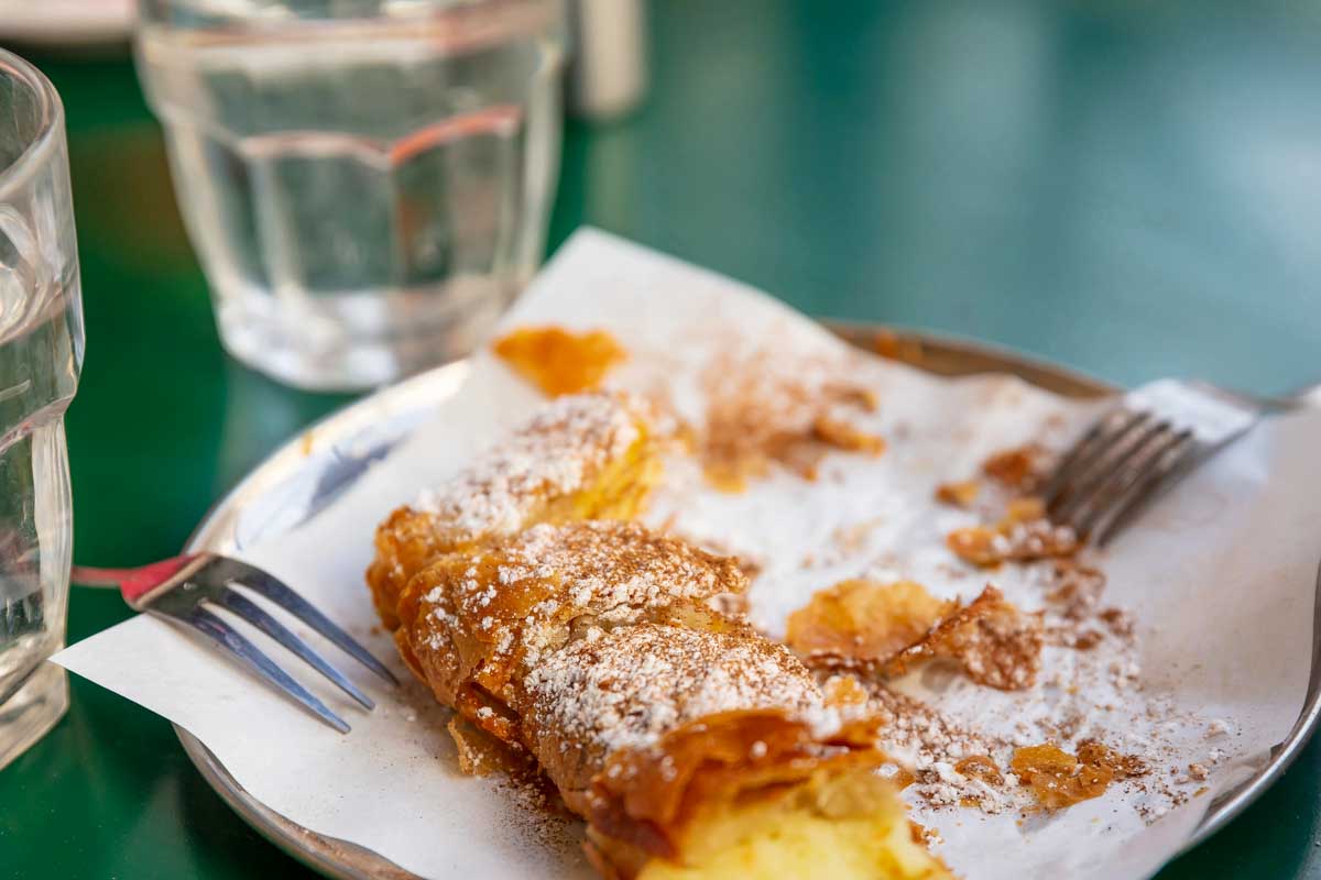 bougatsa for breakfast in Thessaloniki Greece 1